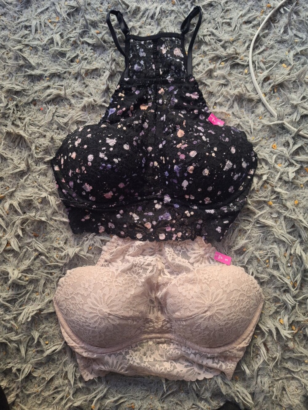 PINK Lace Bralettes NWT